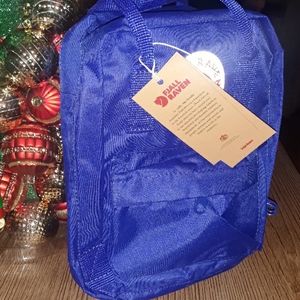 Mini Fjallraven kanken blue backpack